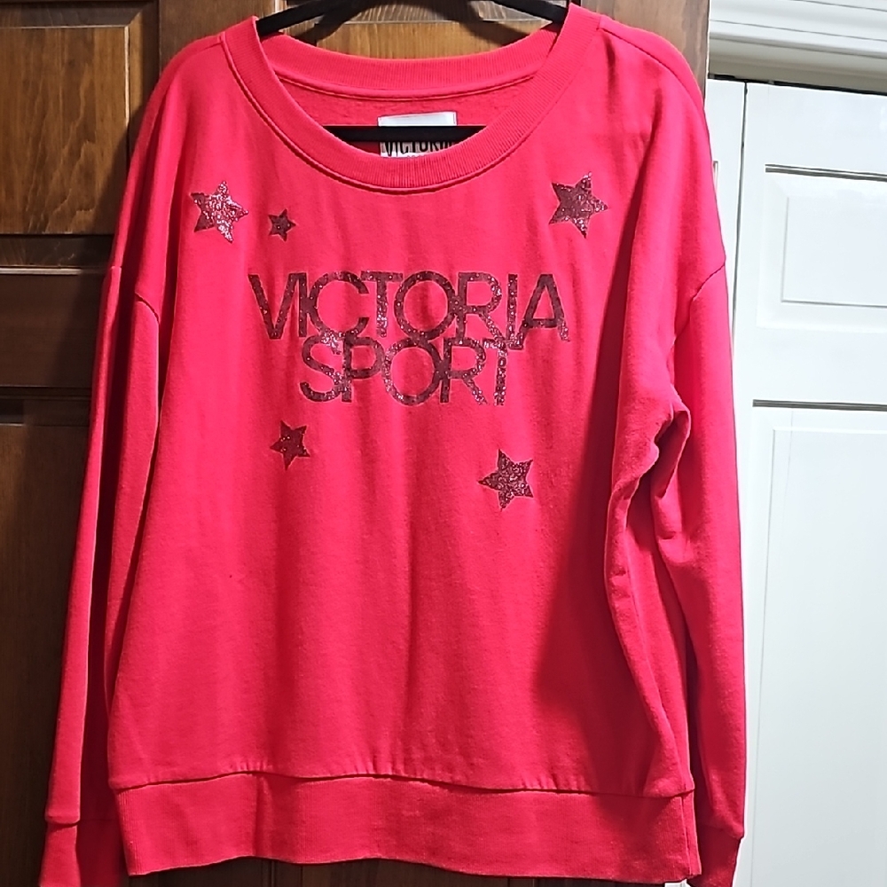 Victoria Sport Red Star Sweatshirt size medium